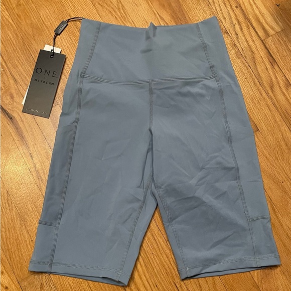 NWT Glyder Women’s size Small French Blue Biker Shorts - Picture 1 of 3